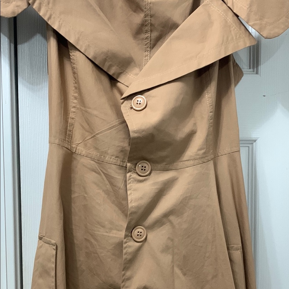 Elegant Tan Off-Shoulder Dress by Hot and Delicious - Picture 4 of 10